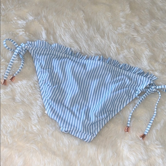 Ted Baker Ruffle Stripe Bikini Bottoms - Picture 3 of 7